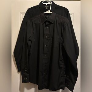 George Men's Classic Black Dress Shirt